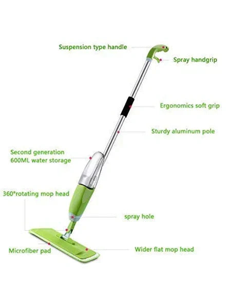 Stainless Steel Microfiber Floor Cleaning Spray Mop